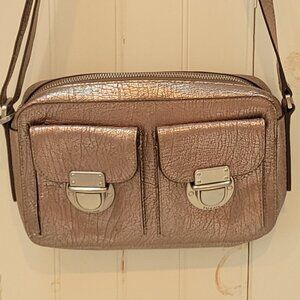 Fossil "Riley" Crackle Metallic Leather Purse